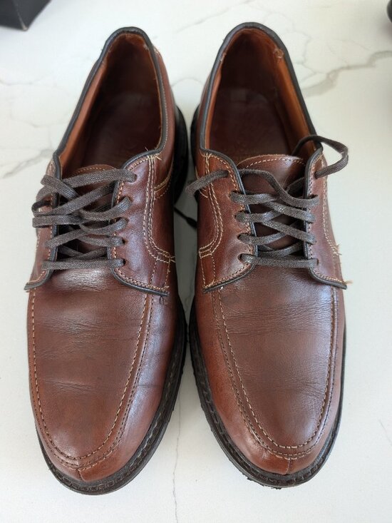Allen Edmonds Wilbert Congac Leather Split Toe Oxford 10 M comfort Dress Shoe main image 4
